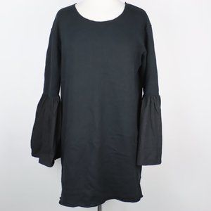 Fate Womens Medium Bell Sleeve Oversized Tunic Sweatshirt